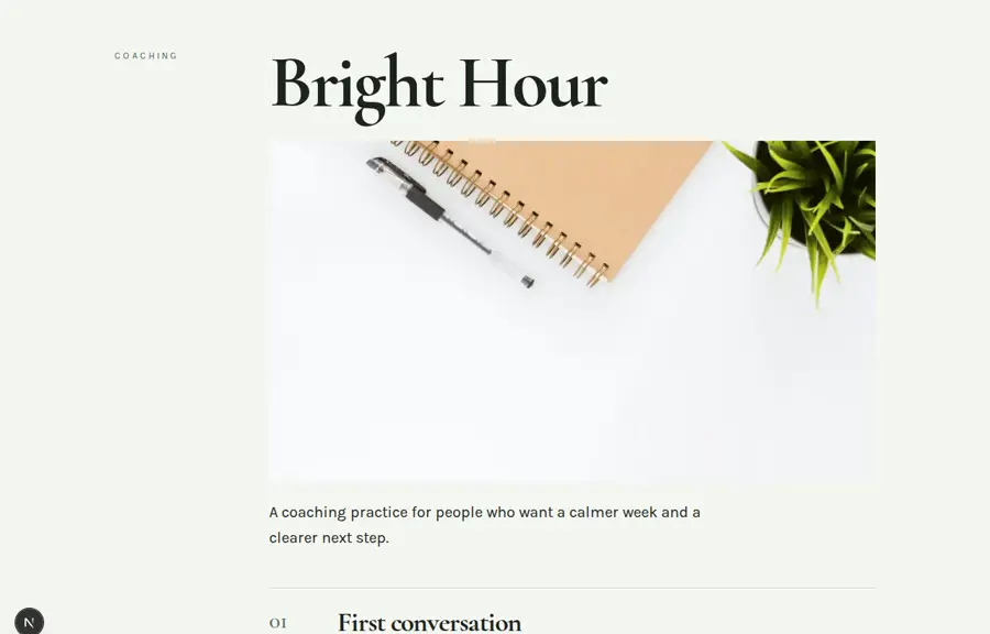 Bright Hour sample, Home