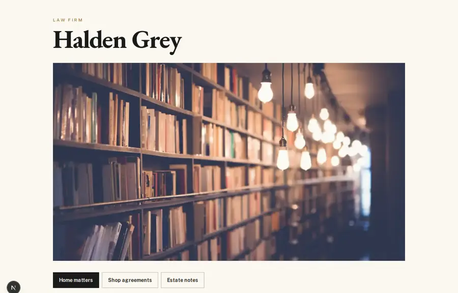 Halden Grey sample, Home