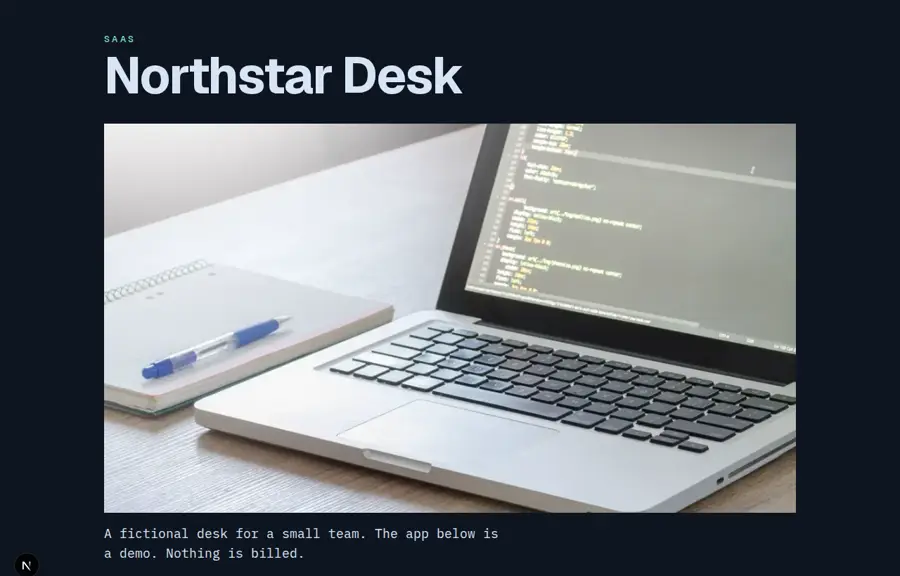 Northstar Desk sample, Home
