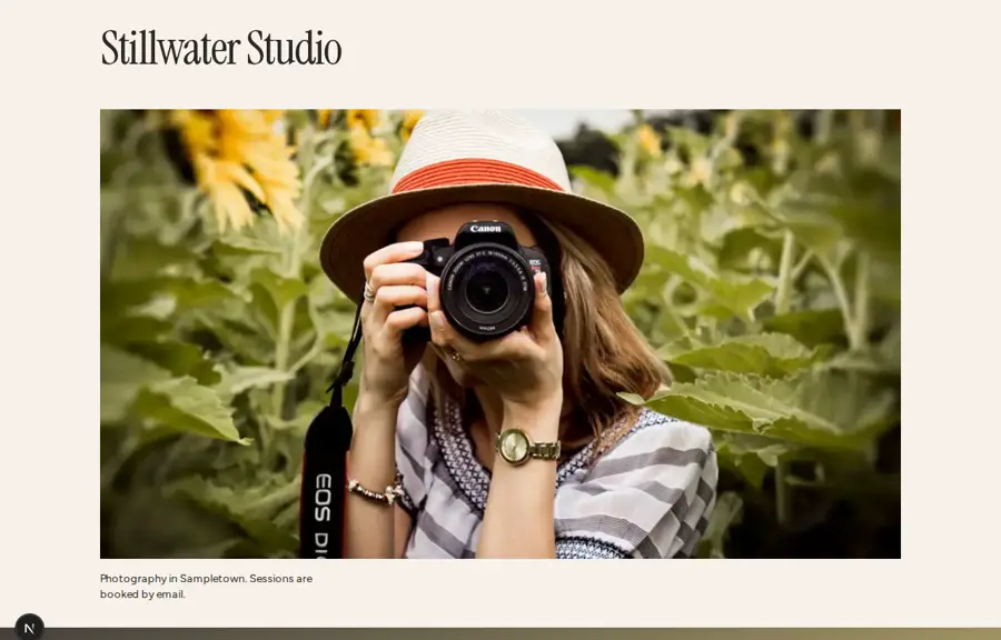 Stillwater Studio sample, Home